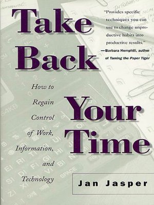 cover image of Take Back Your Time
